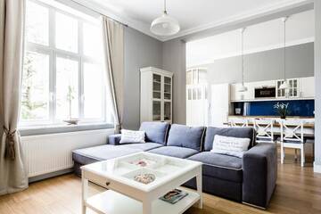 Фото номера Люкс с 2 спальнями и диваном-кроватью — 6/1 Fiszera Street Апартаменты Sanhaus Apartments г. Сопот 2