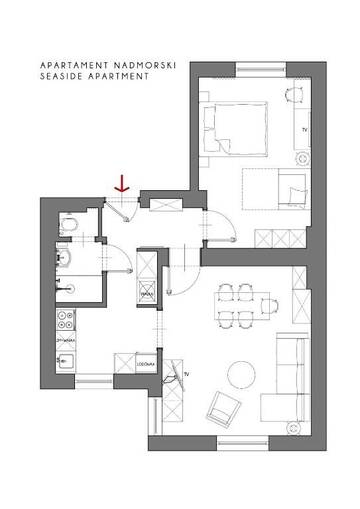 Фото номера Апартаменты с 1 спальней - Majkowskiego Street, 8/1 Апартаменты Sanhaus Apartments г. Сопот 11