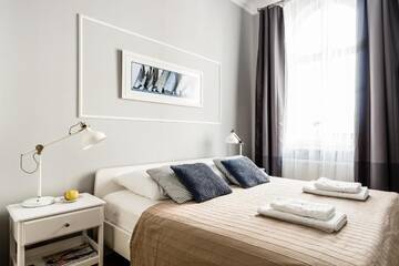 Фото номера Люкс с 2 спальнями и диваном-кроватью — 6/1 Fiszera Street Апартаменты Sanhaus Apartments г. Сопот 7