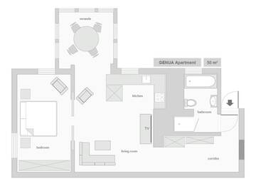 Фото номера Апартаменты с 1 спальней - 16В Winieckiego Street Апартаменты Sanhaus Apartments г. Сопот 10