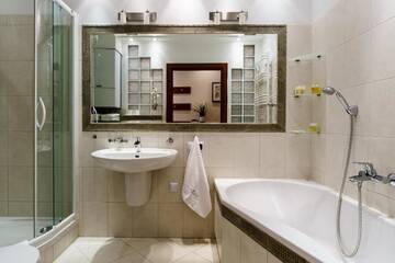Фото номера Люкс с 2 спальнями и диваном-кроватью: 6/2 Pułaskiego Апартаменты Sanhaus Apartments г. Сопот 7