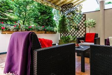 Фото номера Люкс с 2 спальнями и диваном-кроватью: 6/2 Pułaskiego Апартаменты Sanhaus Apartments г. Сопот 8