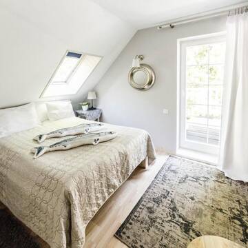 Фото номера Улучшенный двухместный номер с 1 кроватью Апартаменты Fisher House г. Сопот 3