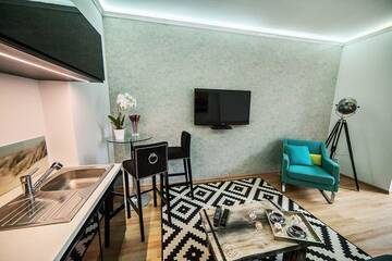 Фото номера Улучшенные апартаменты с сауной - 8/1 Obroncow Westerplatte Street Апартаменты Sopot Spa Apartment г. Сопот 12