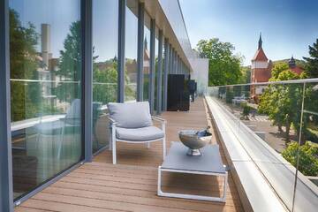 Фото номера Представительский двухместный номер с 1 кроватью Отель Focus Hotel Premium Sopot г. Сопот 4