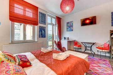 Фото номера Двухместный номер с 1 кроватью и балконом Апартаменты Lion Apartments - Deluxe Rooms г. Сопот 10