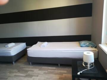 Фото номера Трехместный номер с собственной ванной комнатой вне номера Хостелы Tetris Sopot г. Сопот 3