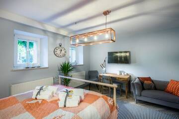 Фото номера Большой улучшенный двухместный номер Апартаменты Sea Sail Apartments г. Сопот 2