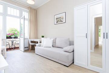 Фото номера Двухместный номер с балконом и общей ванной комнатой Хостелы Riviera Rooms г. Сопот 4