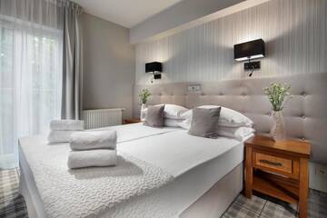 Фото номера Двухместный номер Делюкс с 1 кроватью Отель Hotel Aqua Sopot Family &amp; Friends г. Сопот 4
